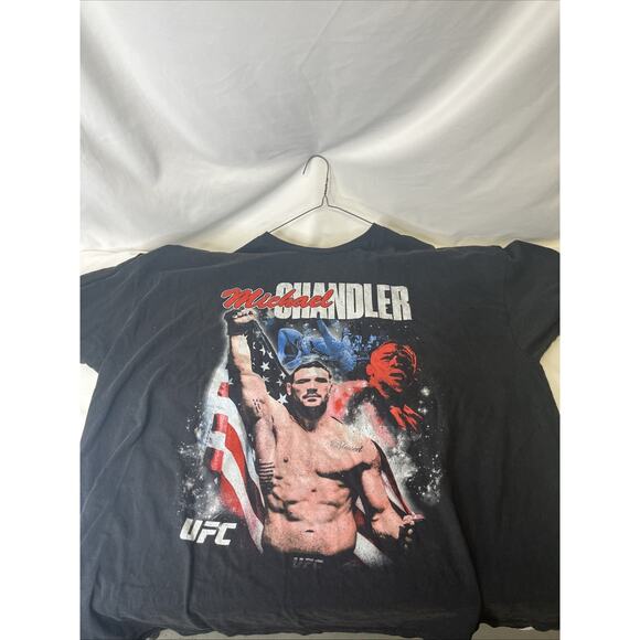 UFC MMA Michael Chandler Graphic Black Short Sleeve T Shirt Mens Size 3XL Combat - Picture 1 of 8